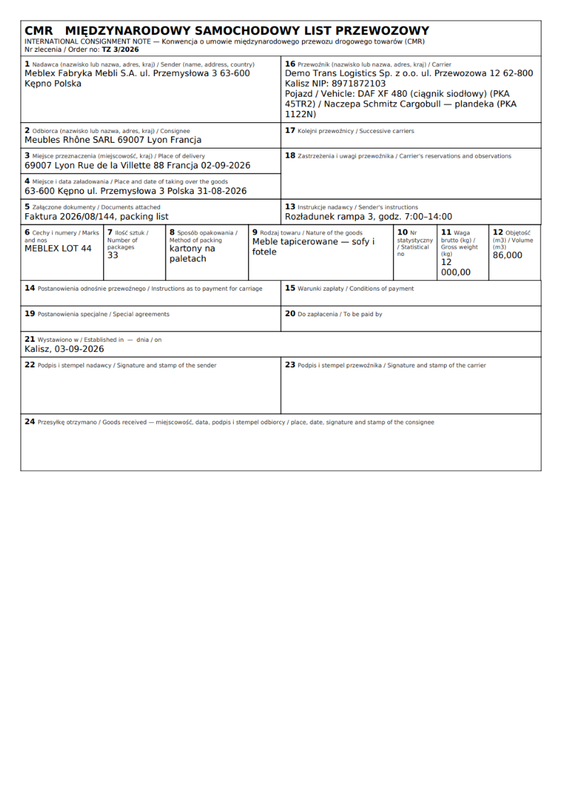 Międzynarodowy list przewozowy CMR (PDF)